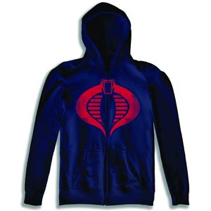 GI Joe Cobra Logo Previews Exclusive Zip-Up Hoodie Small