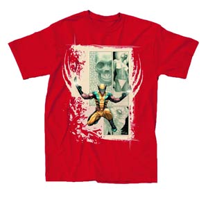 Wolverine Savage Wolverine Previews Exclusive Red T-Shirt Large