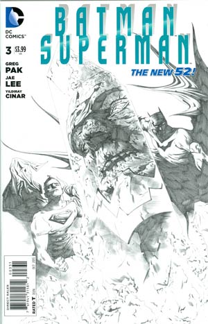 Batman Superman #3 Cover E Incentive Jae Lee Sketch Cover