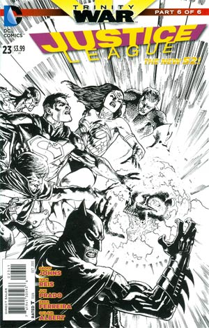 Justice League Vol 2 #23 Cover E Incentive Doug Mahnke Sketch Cover (Trinity War Part 6)