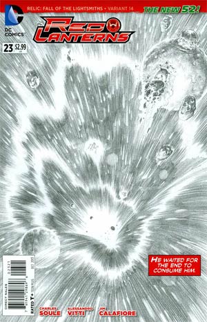Red Lanterns #23 Cover B Incentive Rags Morales Sketch Variant Cover