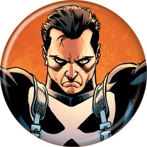 Marvel Comics 1.25-inch Button - Punisher On Orange (82628)