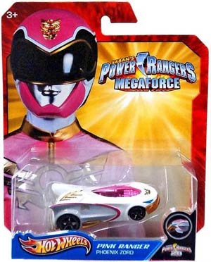 Hot Wheels Power Rangers Megaforce 1/64 Pink Ranger Phoenix Zord Car