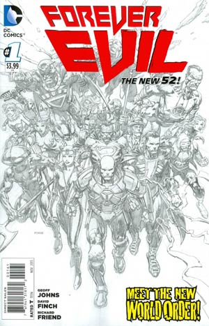 Forever Evil #1 Cover H Incentive David Finch Sketch Cover