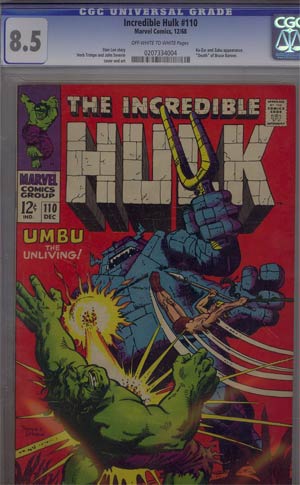 Incredible Hulk #110 Cover B CGC 8.5