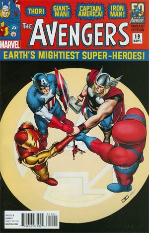 Avengers Vol 5 #19 Cover B Variant John Cassaday Avengers In The 1960s Cover (Infinity Tie-In)