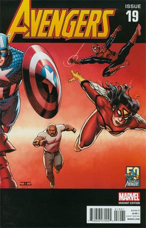 Avengers Vol 5 #19 Cover F Variant John Cassaday Avengers In The 2000s Cover (Infinity Tie-In)