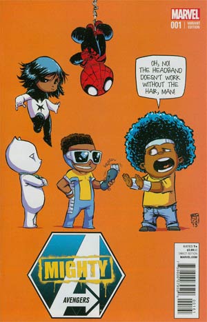 Mighty Avengers Vol 2 #1 Cover B Variant Skottie Young Baby Cover (Infinity Tie-In)