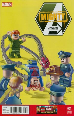 Mighty Avengers Vol 2 #1 Cover F Incentive Leonel Castellani Lego Color Variant Cover (Infinity Tie-In)