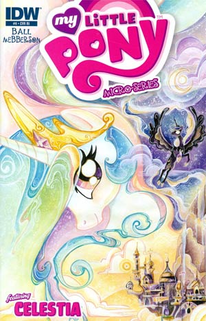 My Little Pony Micro-Series #8 Celestia Cover C Incentive Sara Richard Variant Cover