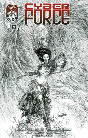 Cyberforce Vol 4 #6 Cover D Incentive Marc Silvestri Black & White Cover