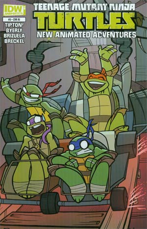 Teenage Mutant Ninja Turtles New Animated Adventures #3 Cover B Incentive Tanya Roberts IDW Gets Animated Variant Cover