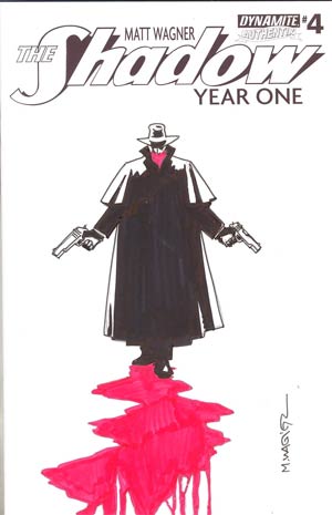 Shadow Year One #4 Cover J Incentive Matt Wagner Hand-Drawn Sketch Variant Cover