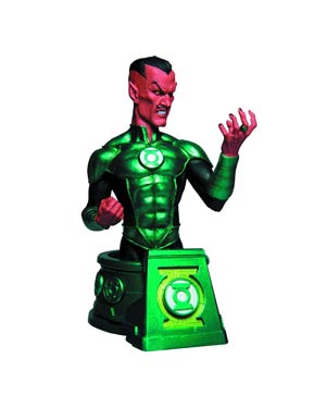 Blackest Night Sinestro As Green Lantern Bust