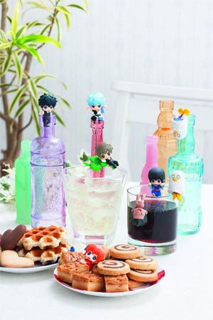 Gintama Ochatomo Series Mini Figure Blind Mystery Box 8-Piece Display