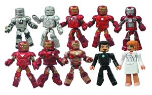 Marvel Minimates Iron Man 3 Hall Of Armors 10-Pack Box Set