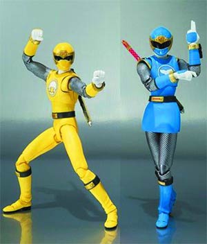 Power Rangers Ninja Storm S.H.Figuarts - Blue Wind Ranger & Yellow Wind Ranger Set Action Figures