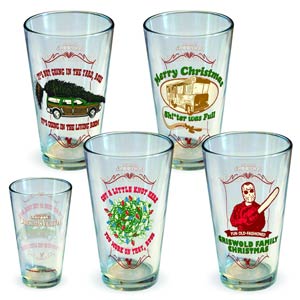 National Lampoons Christmas Vacation Pint Glass 4-Pack Set