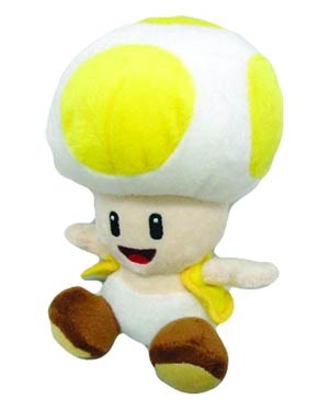 Super Mario Bros Plush - Yellow Toad 7-Inch