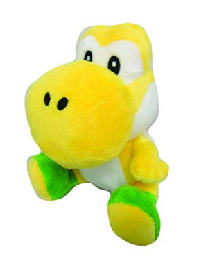 Super Mario Bros Plush - Yellow Yoshi 6-Inch