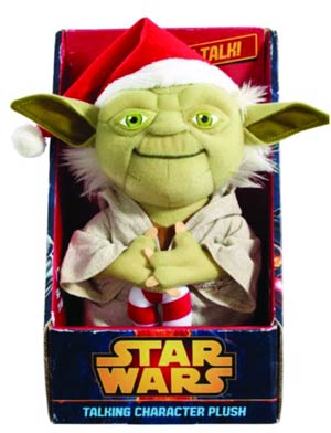 Star Wars Medium Talking Plush - Santa Yoda
