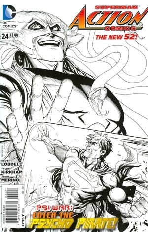 Action Comics Vol 2 #24 Cover B Incentive Tyler Kirkham Sketch Cover