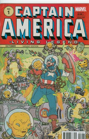 Captain America Living Legend #1 Cover C Incentive Vintage Variant Cover
