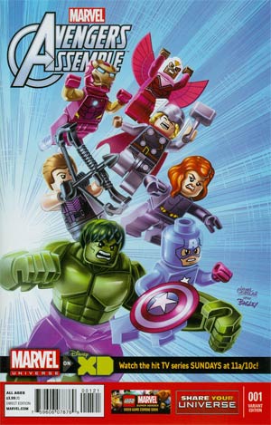 Marvel Universe Avengers Assemble #1 Cover B Incentive Leonel Castellani Lego Variant Cover