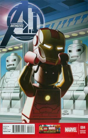 Avengers AI #4 Cover C Incentive Leonel Castellani Lego Color Variant Cover