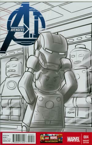 Avengers AI #4 Cover D Incentive Leonel Castellani Lego Sketch Variant Cover