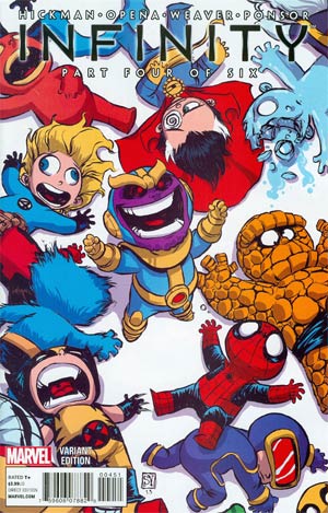 Infinity #4 Cover B Variant Skottie Young Baby Cover