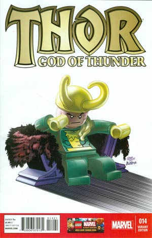 Thor God Of Thunder #14 Cover B Incentive Leonel Castellani Lego Color Variant Cover