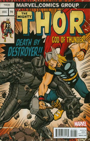 Thor God Of Thunder #14 Cover C Incentive Thor Battle Variant Cover