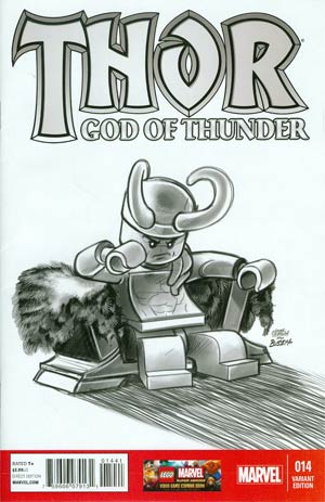 Thor God Of Thunder #14 Cover D Incentive Leonel Castellani Lego Sketch Variant Cover