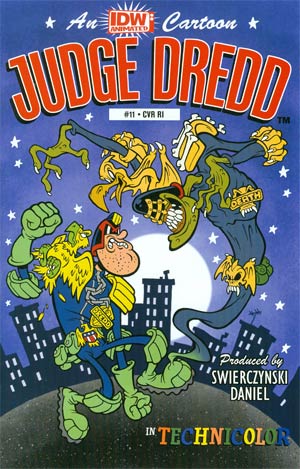 Judge Dredd Vol 4 #11 Cover C Incentive Phil Postma IDW Gets Animated Variant Cover