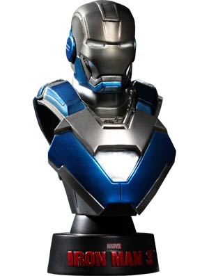 Iron Man 3 Iron Man Mark 30 Blue Steel 4.5-Inch Collectible Bust