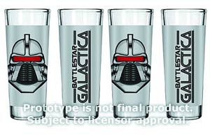 Battlestar Galactica 2-Ounce Glass 4-Pack