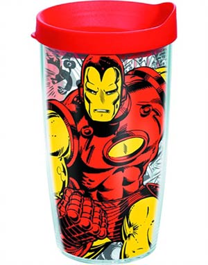 Tervis Classic Iron Man Wrap With Lid 16-Ounce Tumbler