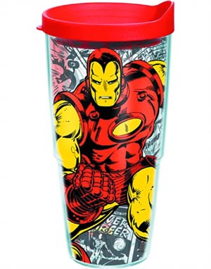 Tervis Classic Iron Man Wrap With Lid 24-Ounce Tumbler
