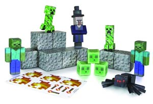 Minecraft Papercraft Hostile Mobs 45-Piece Set Case