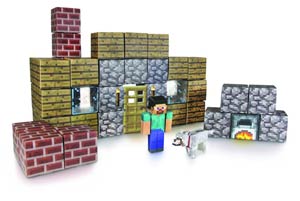 Minecraft Papercraft Shelter 100-Piece Set Case