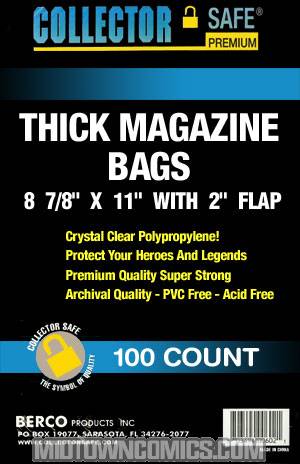Magazine Size Collector Safe Bags 100-Pack