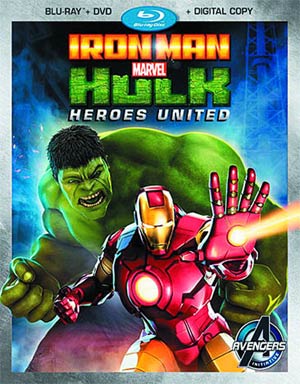 Marvels Iron Man And Hulk Heroes United Blu-ray Combo DVD