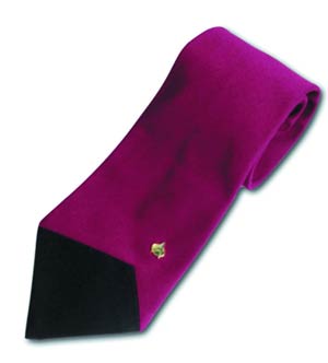 Star Trek The Next Generation Necktie With Magnetic Emblem - Burgundy (Picard)