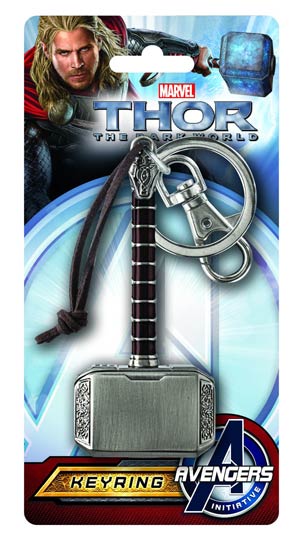 Marvel Pewter Keyring - Thor 2 Hammer