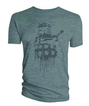 Doctor Who Dalek Drip Heather T-Shirt Large