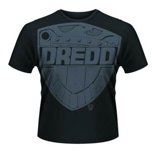 Judge Dredd Jumbo Badge Black T-Shirt Large