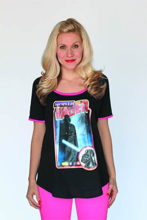 Star Wars Retro Darth Vader Juniors T-Shirt Large