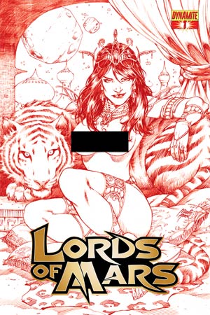 Lords Of Mars #1 Cover H High-End Marcio Abreu Risque Red Ultra-Limited Cover (ONLY 50 COPIES IN EXISTENCE!)