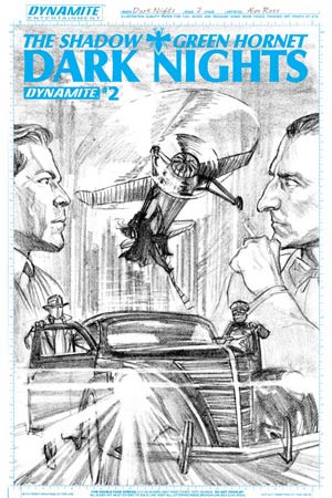 Shadow Green Hornet Dark Nights #2 Cover E High-End Alex Ross Sketch Art Ultra-Limited Cover (ONLY 25 COPIES IN EXISTENCE!)